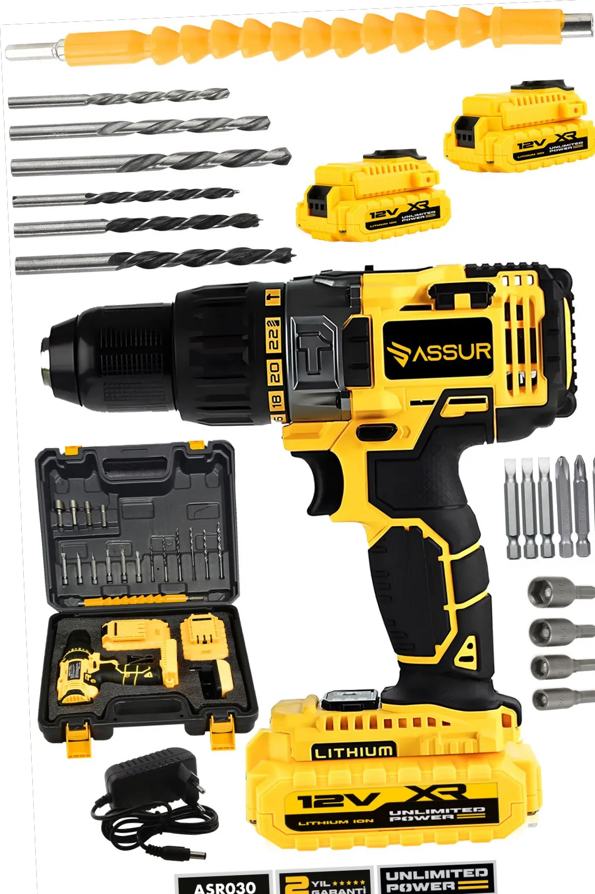 ASSUR 12v Metal Şanzıman Çift Akülü Bakır Sargı Şarjlı Matkap İncelemesi: Güçlü Performans ve Uzun Süreli Kullanım